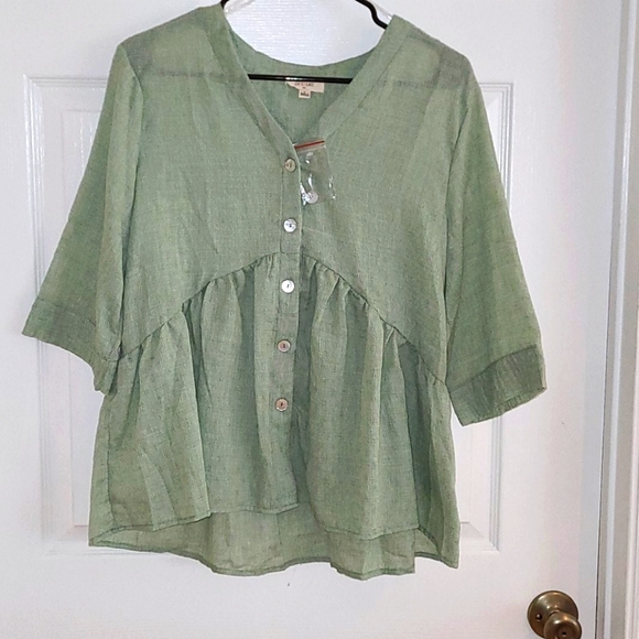 Chocolate Tops - Babydoll button up